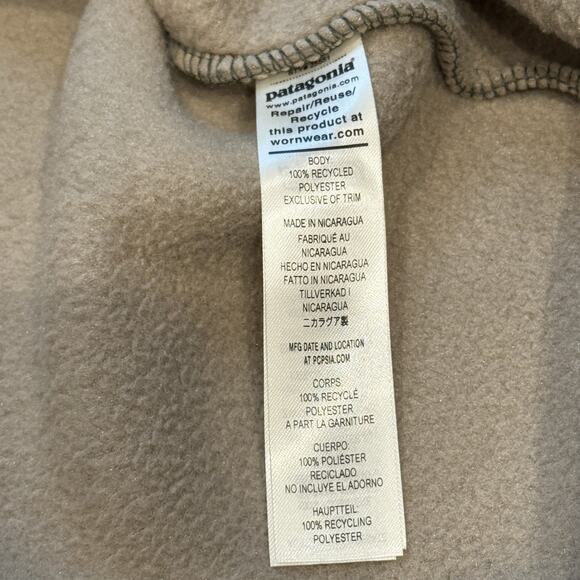 Patagonia Pullover Mens 2XL Seabird Grey Lightweight Synchilla Snap Fleece NWT - Picture 5 of 12